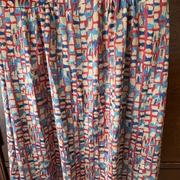 Tuckernuck NEW Natasha Mosaic Maxi Dress Sleeveless Silky Elegant Size Large - Picture 8 of 8